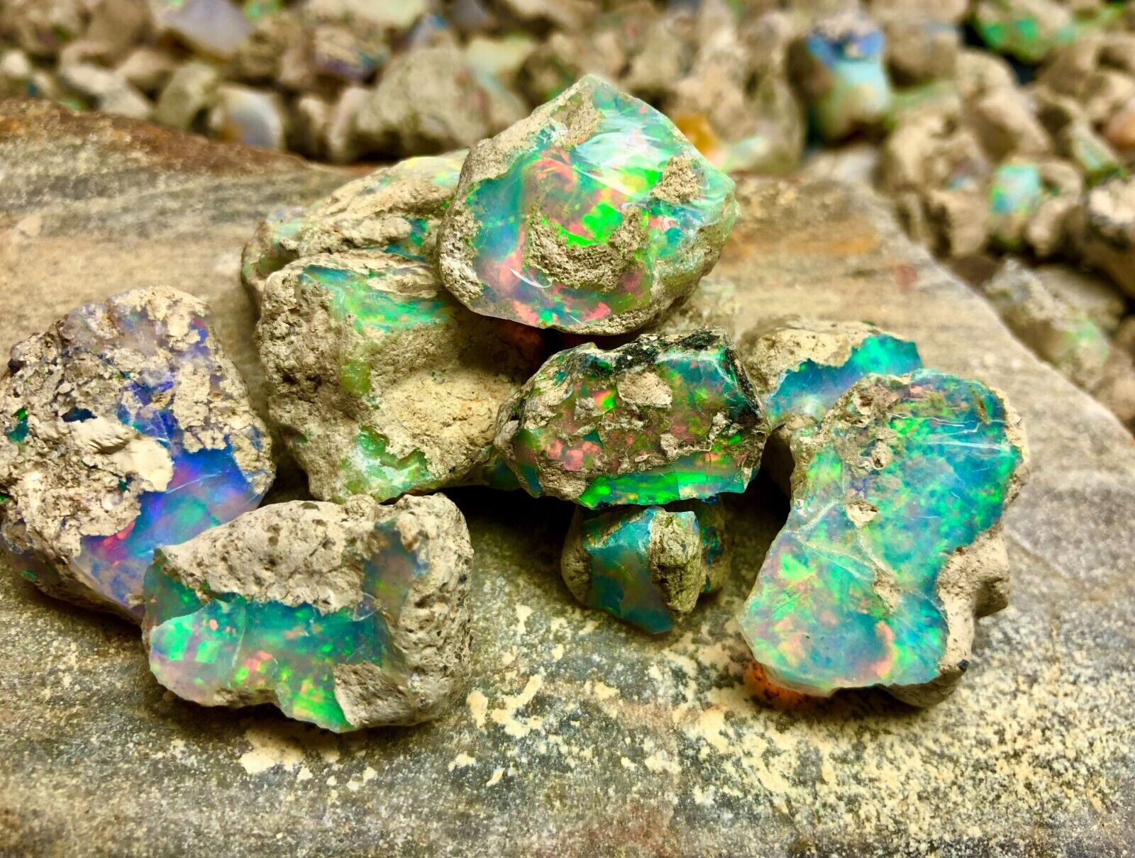 OPAL Raw Crystals - AA Grade, Large - Bulk Raw Opal, Rough Opal Lot, Welo Opal