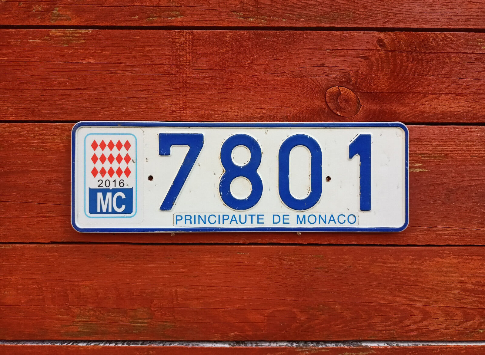 MONACO/MONEGASQUE License Plate from Europe
