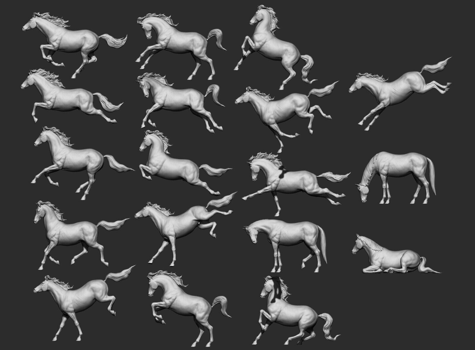 Breyer size 1/32 stablemate resin scale horse - choose your pose Ready To Paint