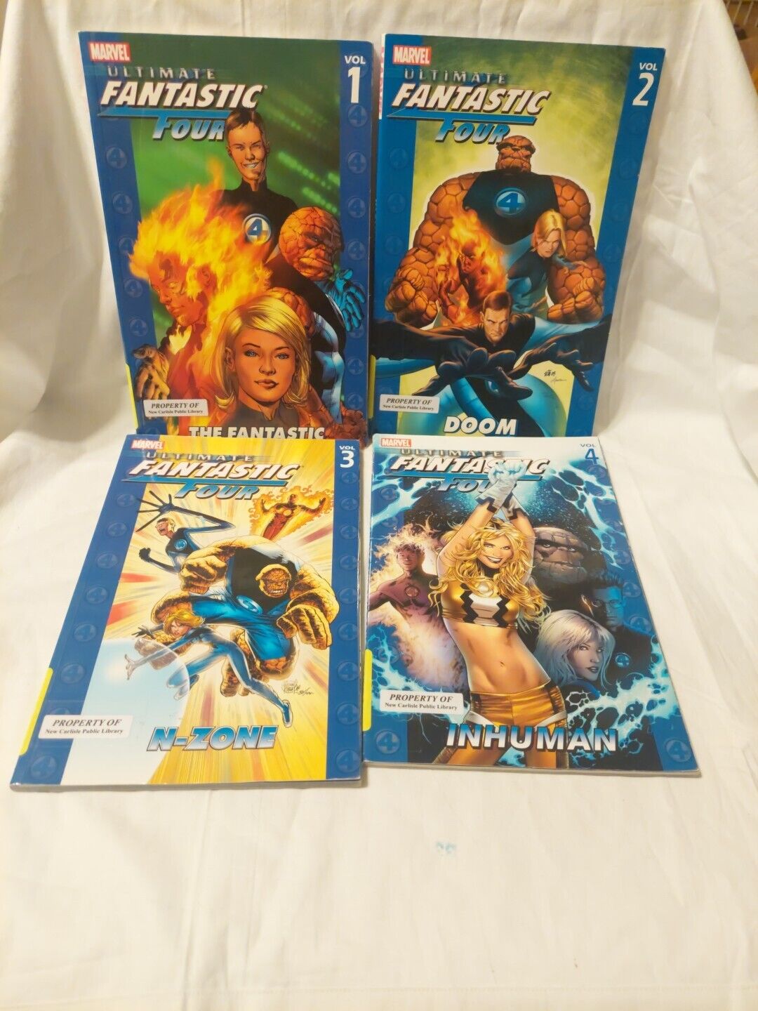 Ultimate  Fantastic Four Volume 1 - 4 (TPB, 2004, First Printing)