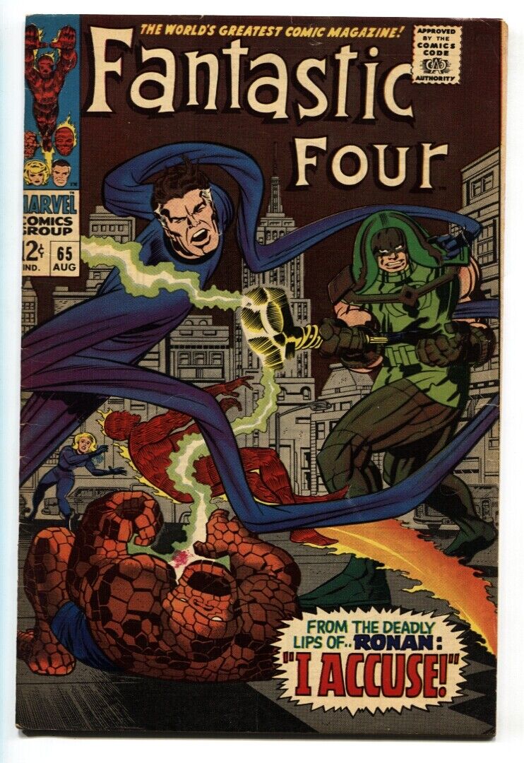 FANTASTIC FOUR #65 1st RONAN THE ACCUSER-1967-GOTG FN/VF