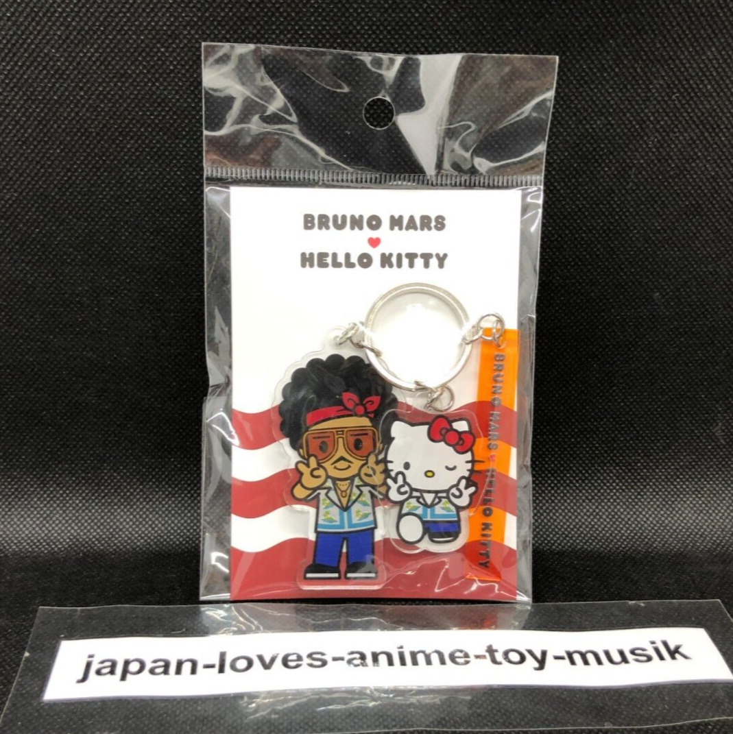 Bruno Mars x Hello Kitty Keychain Sanrio Tokyo Limited Japan
