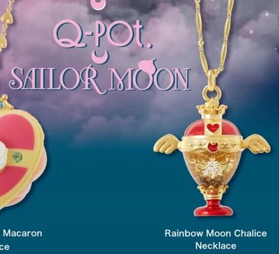 2016 Sailor Moon x Q-pot Second Dream Rainbow Moon Chalice Necklace (Brand New)