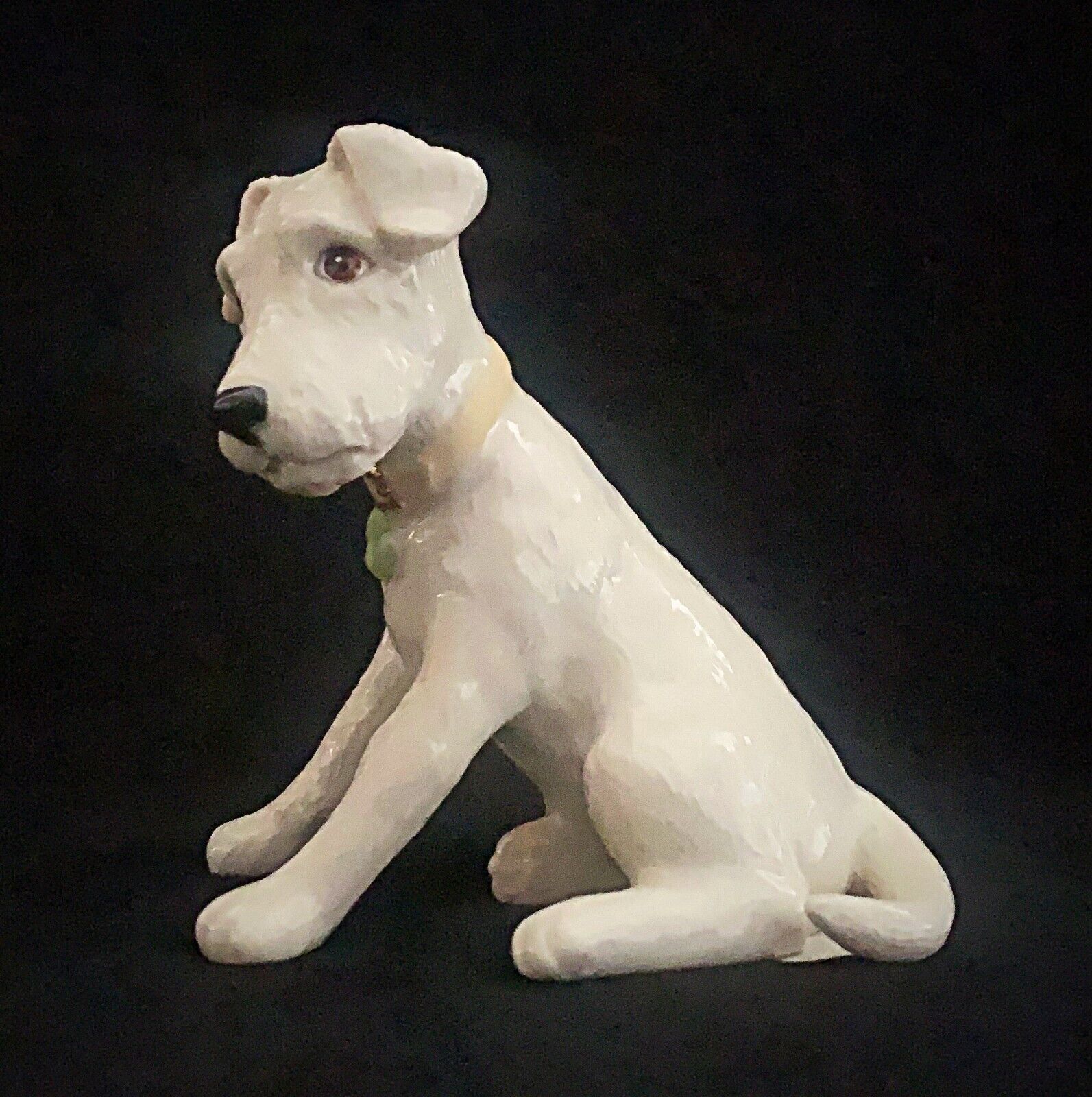 Lenox Irish Terrier Figurine Shamrock Collar Puppy Dog  (Rare)