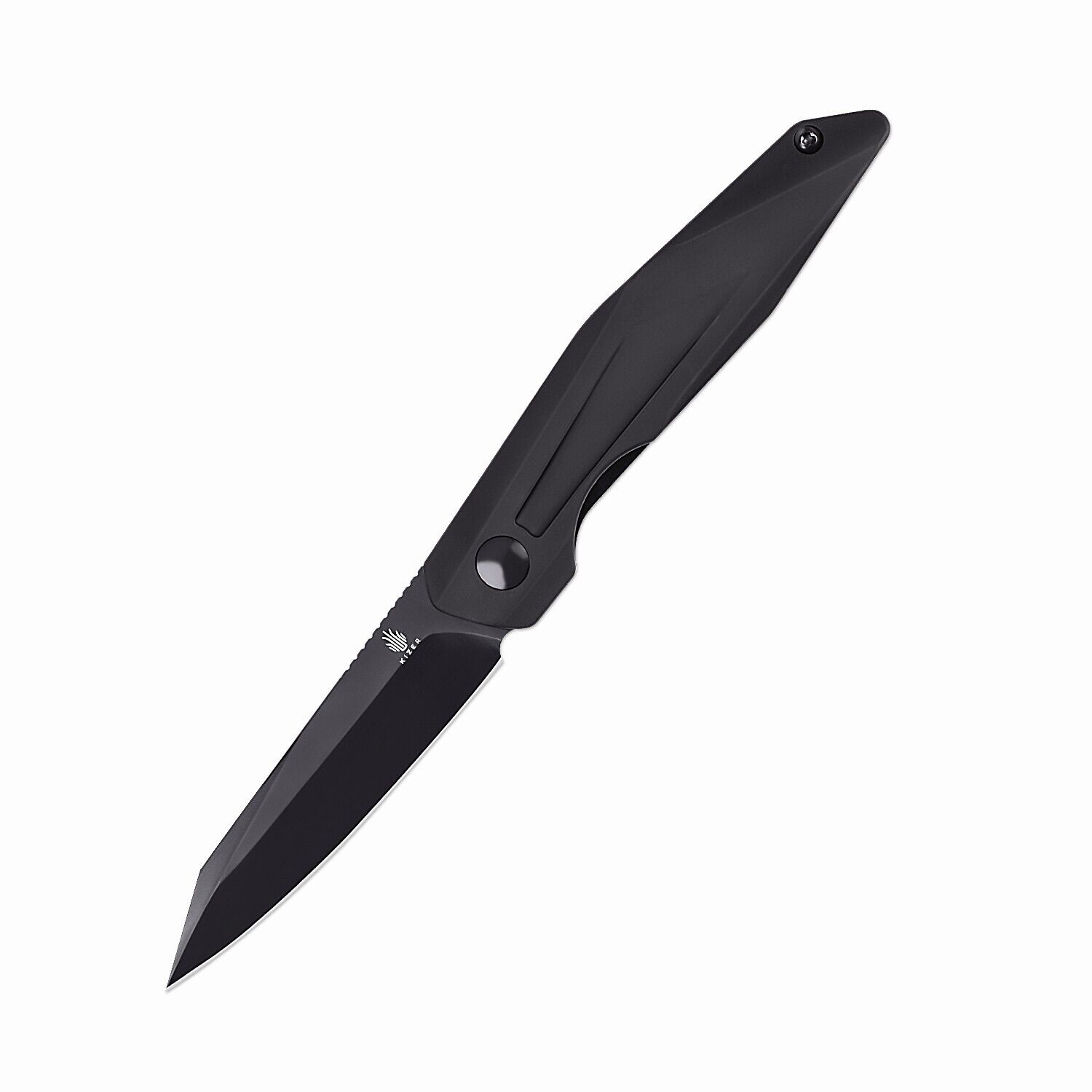 Kizer Spot EDC Knife Black Aluminium Handle 154CM Blade Pocket Knife V3620C2