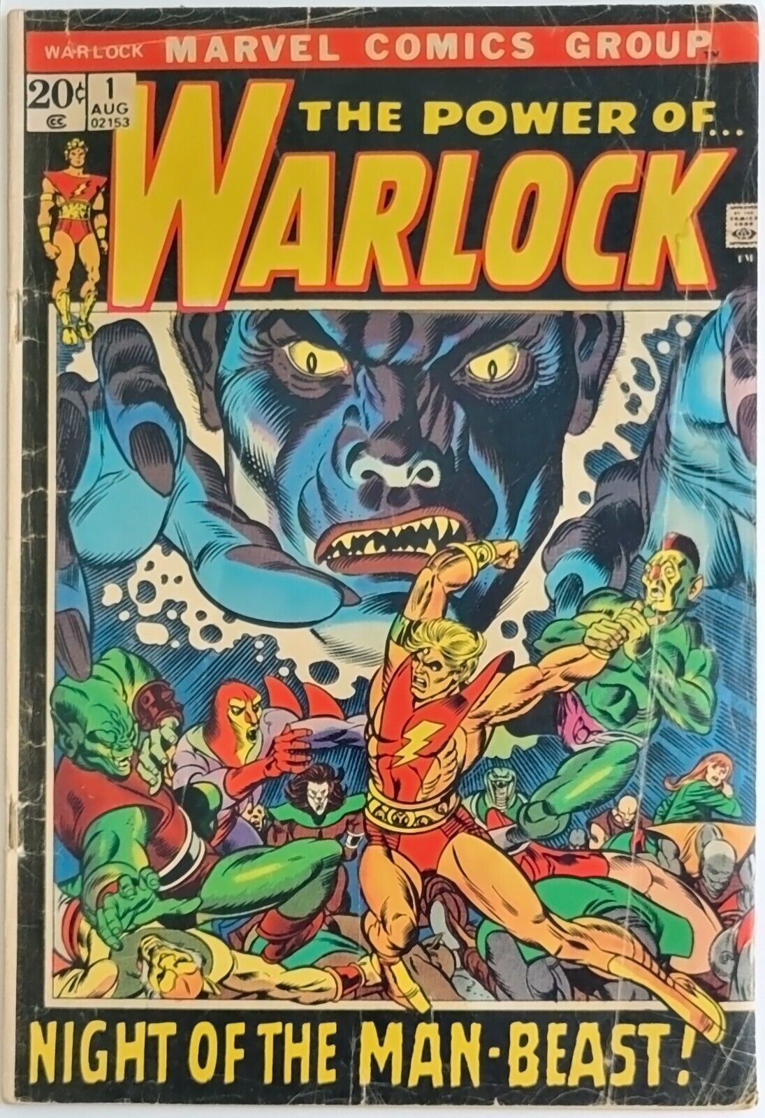 Warlock #1 (1972) Vintage Key Comic, Premier Issue, Origin of Adam Warlock