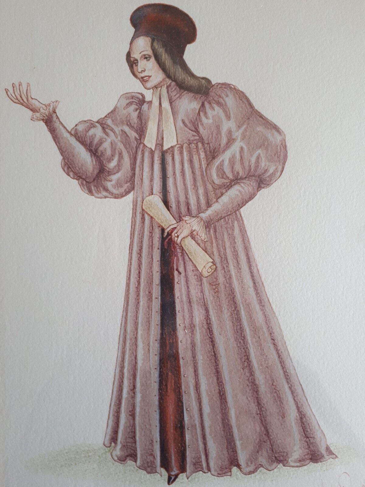 Janet Froud Original Costume Design For Royal Shakespeare Company - Portia - Art