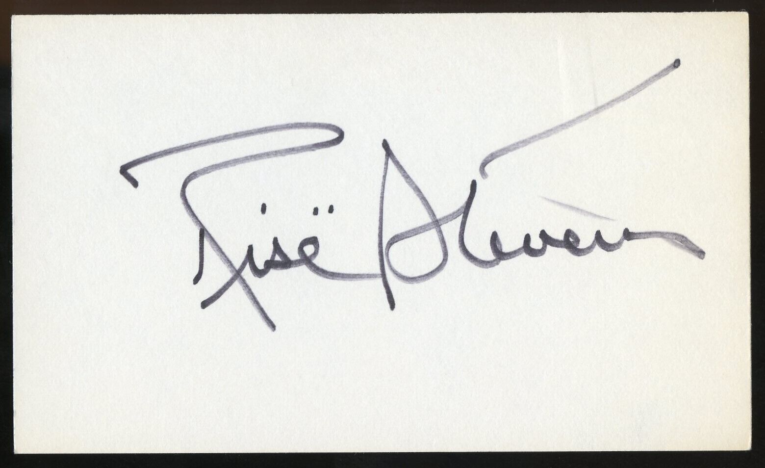 Risë Stevens d2013 signed autograph 3x5 Cut American Operatic Soprano & Actress