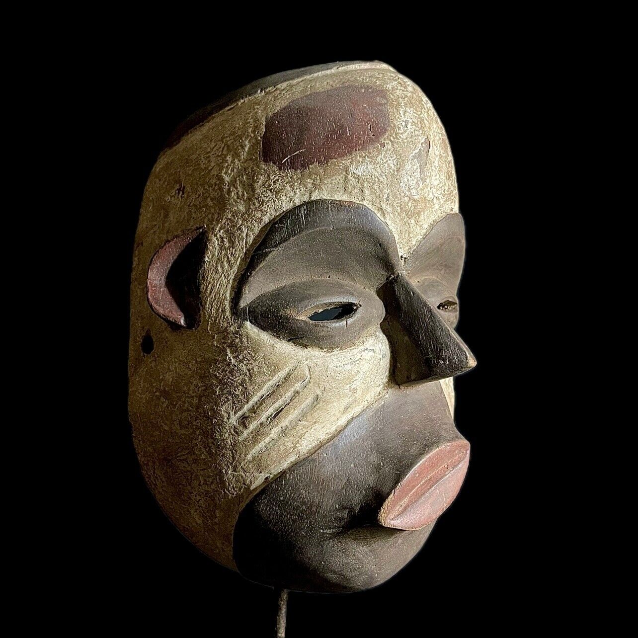 African Wood Masks Hanging Art Igbo Mask African Mask Tribal Face Mask-9472