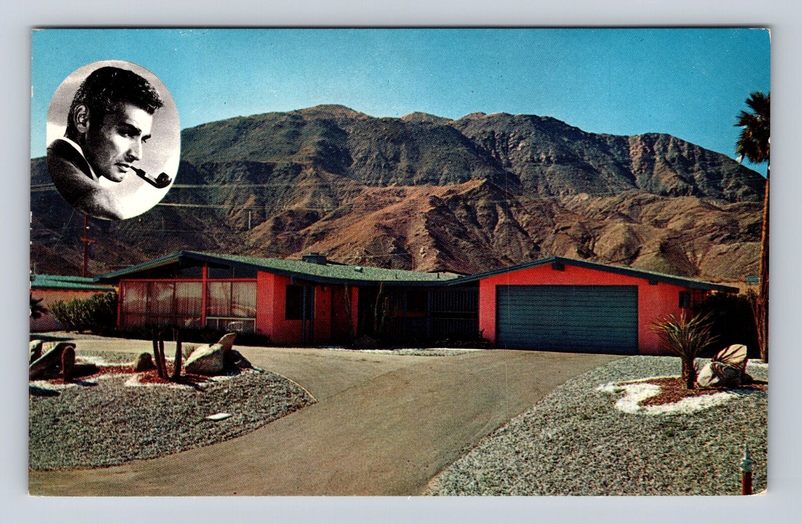 Palm Springs CA-California, Home Of Jeff Chandler, Antique, Vintage Postcard