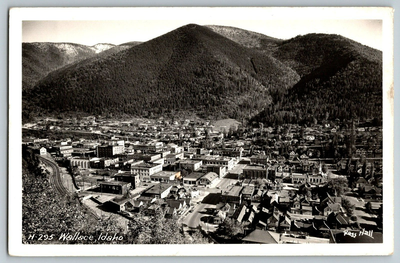 RPPC Vintage Postcard - Wallace, Idaho - Looking East 1905-1915 - Real Photo