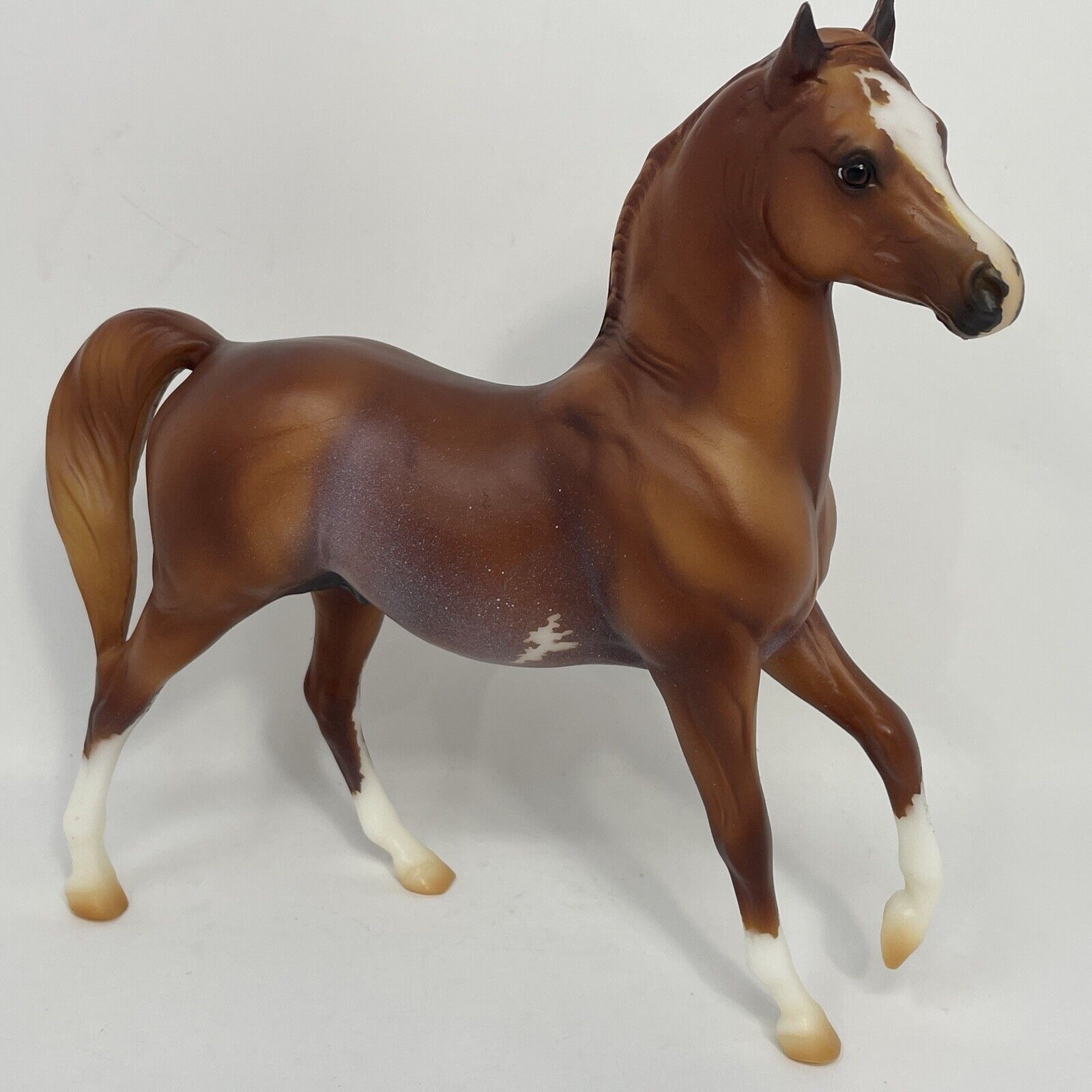 Breyer Zayn Freedom Series Chestnut Rabicano 2024 Collector Club Horse In Hand