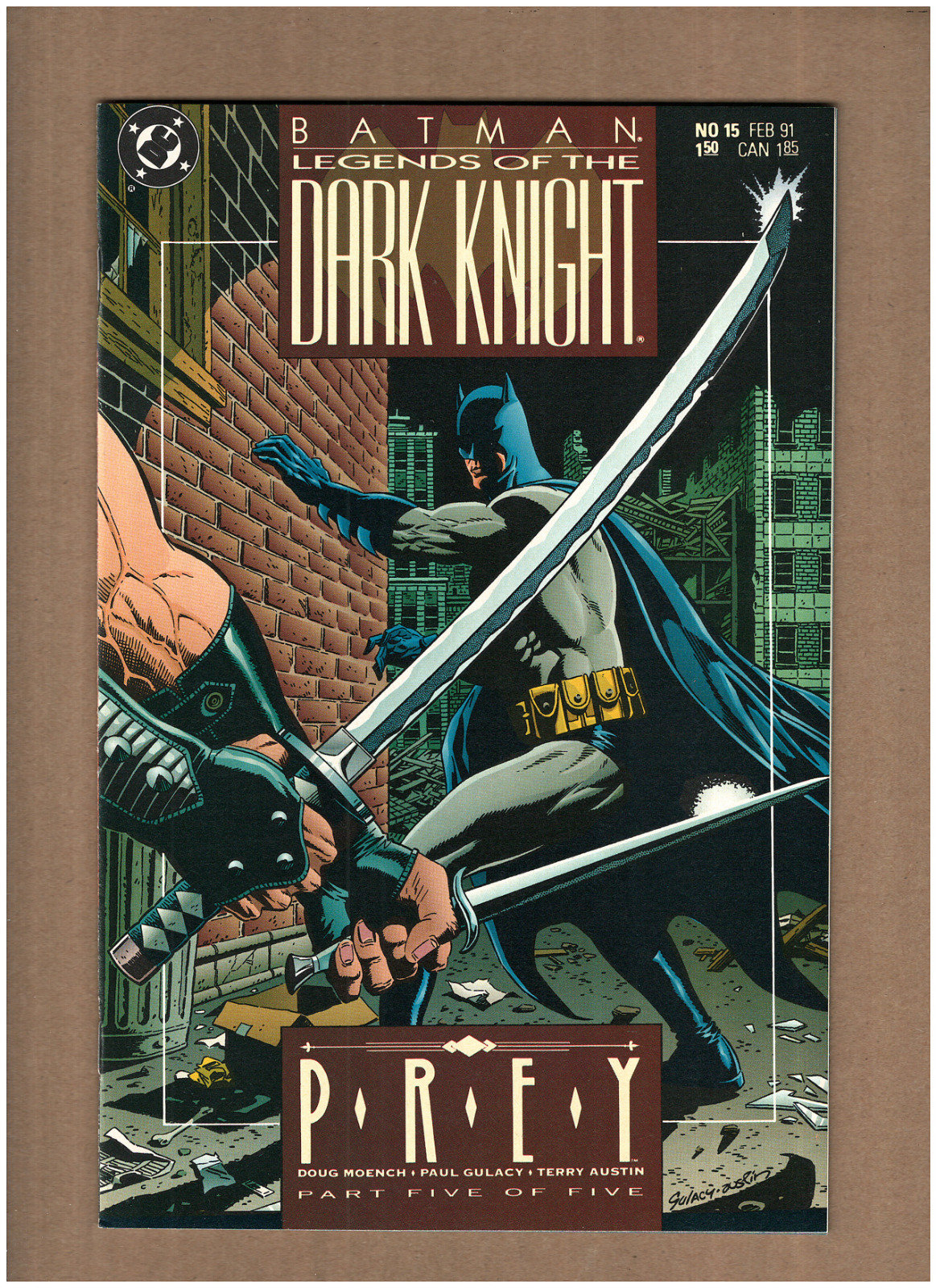 Batman Legends of the Dark Knight #15 DC Comics 1991 Prey NM- 9.2