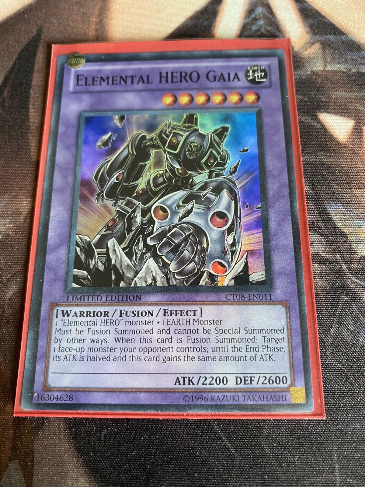 CT08-EN011 Elemental Hero Gaia Super Rare Limited Edition NM Yugioh Card