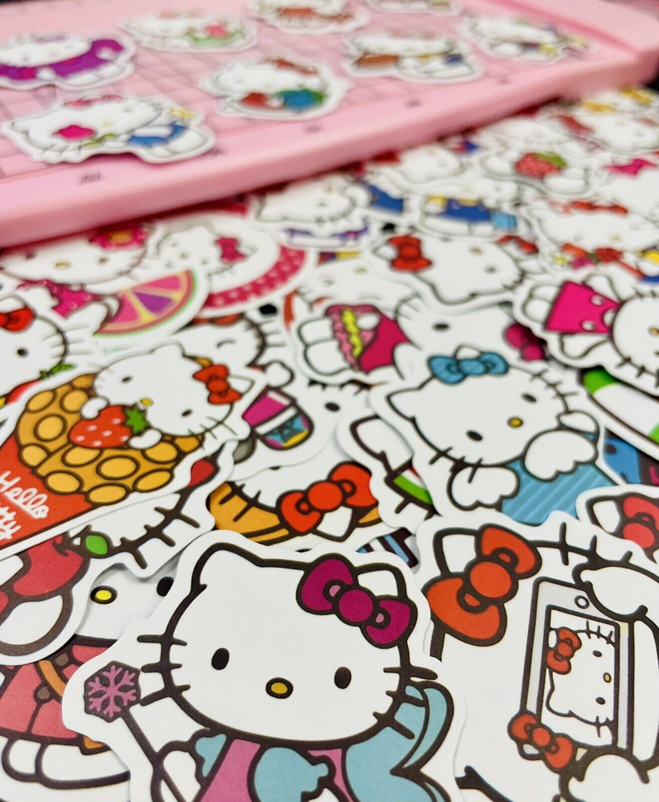 100 Pc Hello Kitty PVC Sticker Pack Kawaii Cute Laptop Kpop