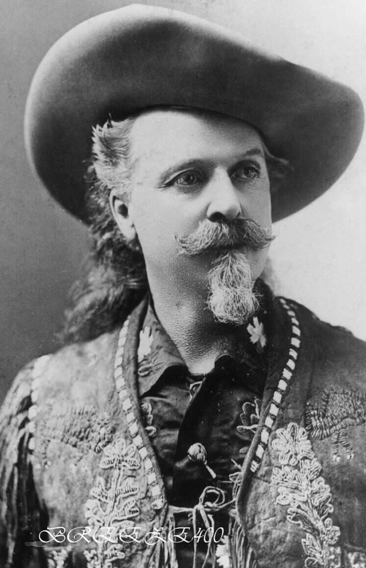 Old West Photo/1900\'s FRONTIERSMAN/ENTERTAINER/WILLIAM CODY/4x6 B&W Ph. Reprint