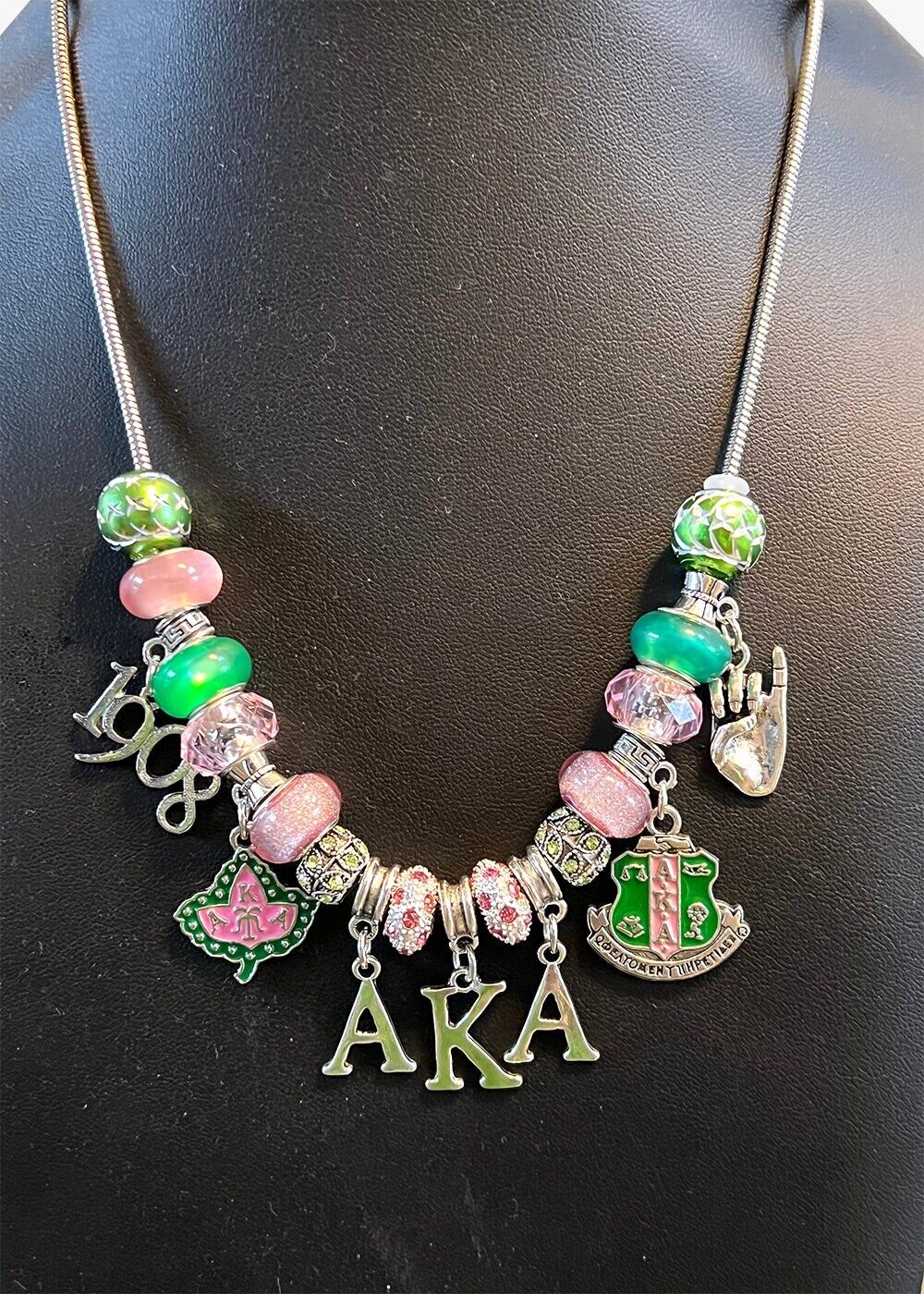 Alpha Kappa Alpha Cherish Charm Necklace