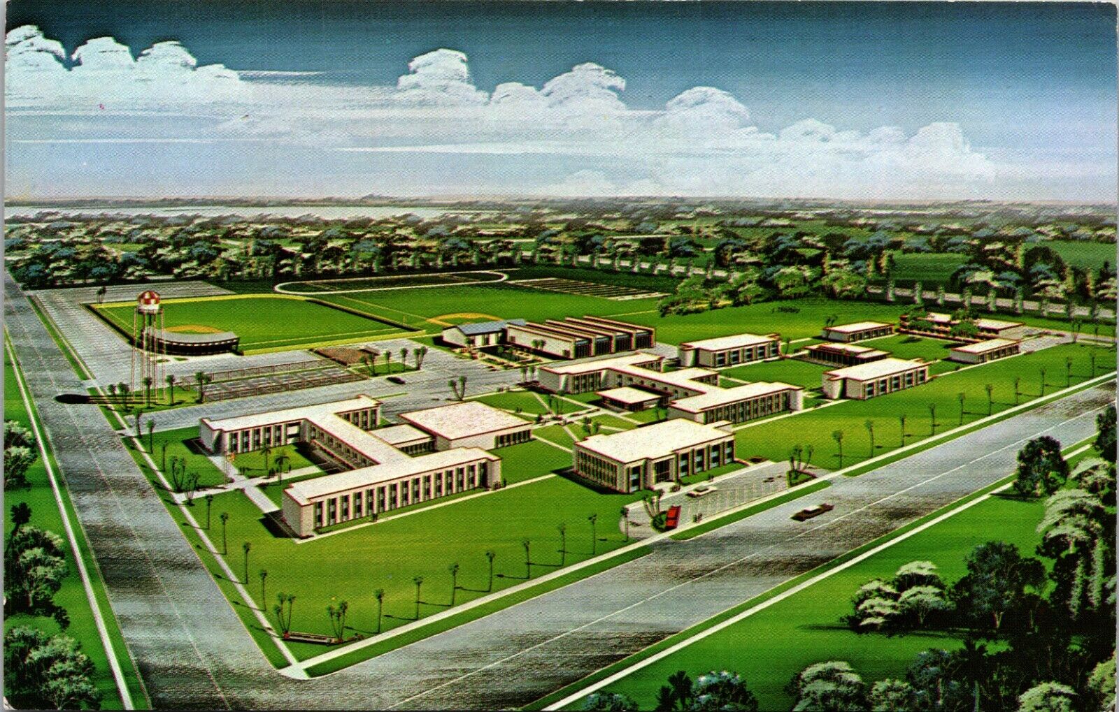 Sanford Naval Academy Preparatory School Sanford Florida FL Postcard L66