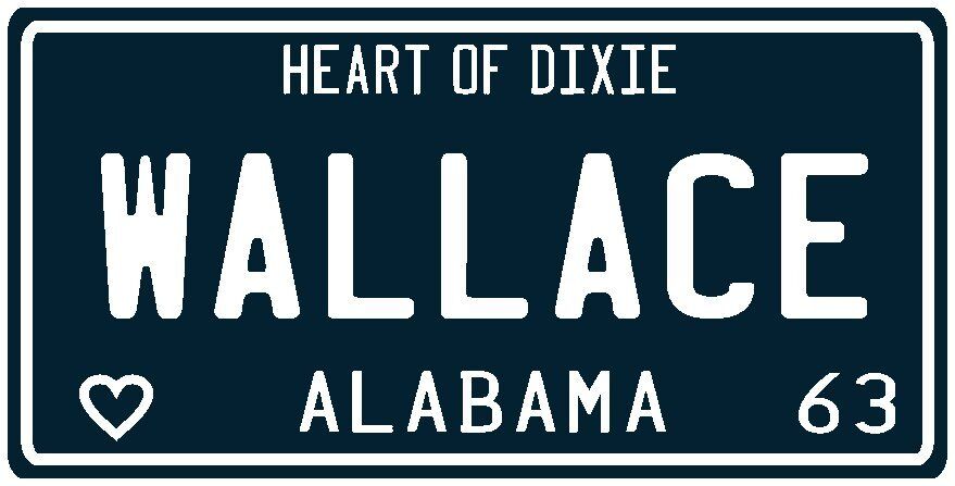 Governor George Wallace 1963 Alabama License Plate