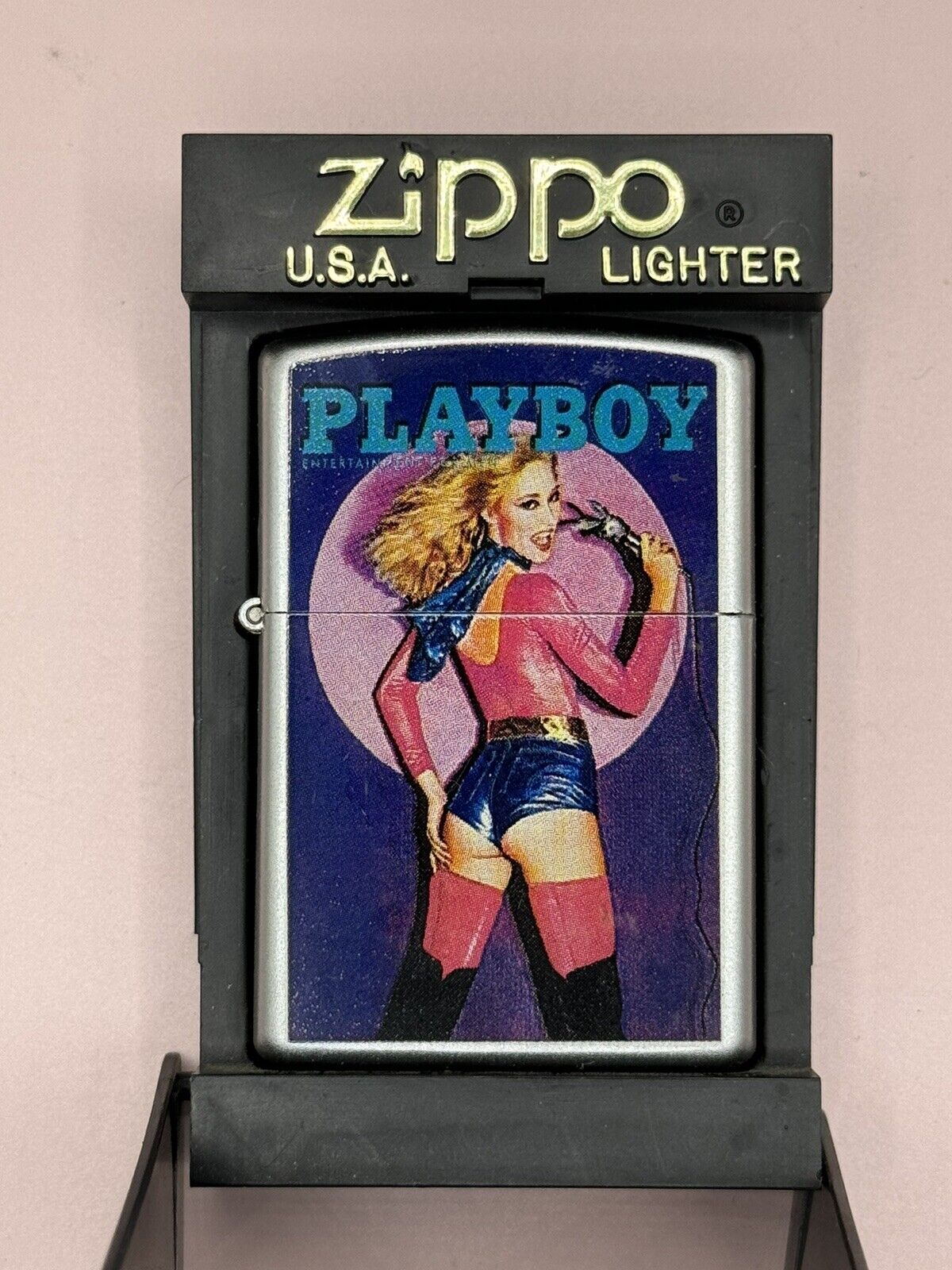 Vintage 2004 Playboy Cover April 1980 Chrome Zippo Lighter NEW