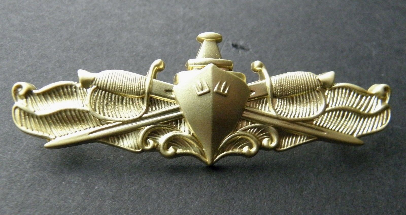 US Navy Officer Surface Warfare Full Service Breast Pin Badge 2.75 inches USN