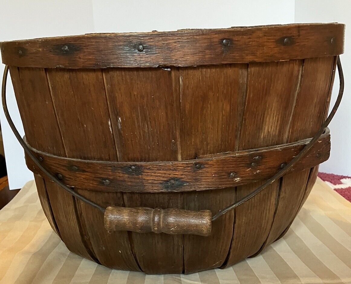 Antique Bent Wood Fruit Basket