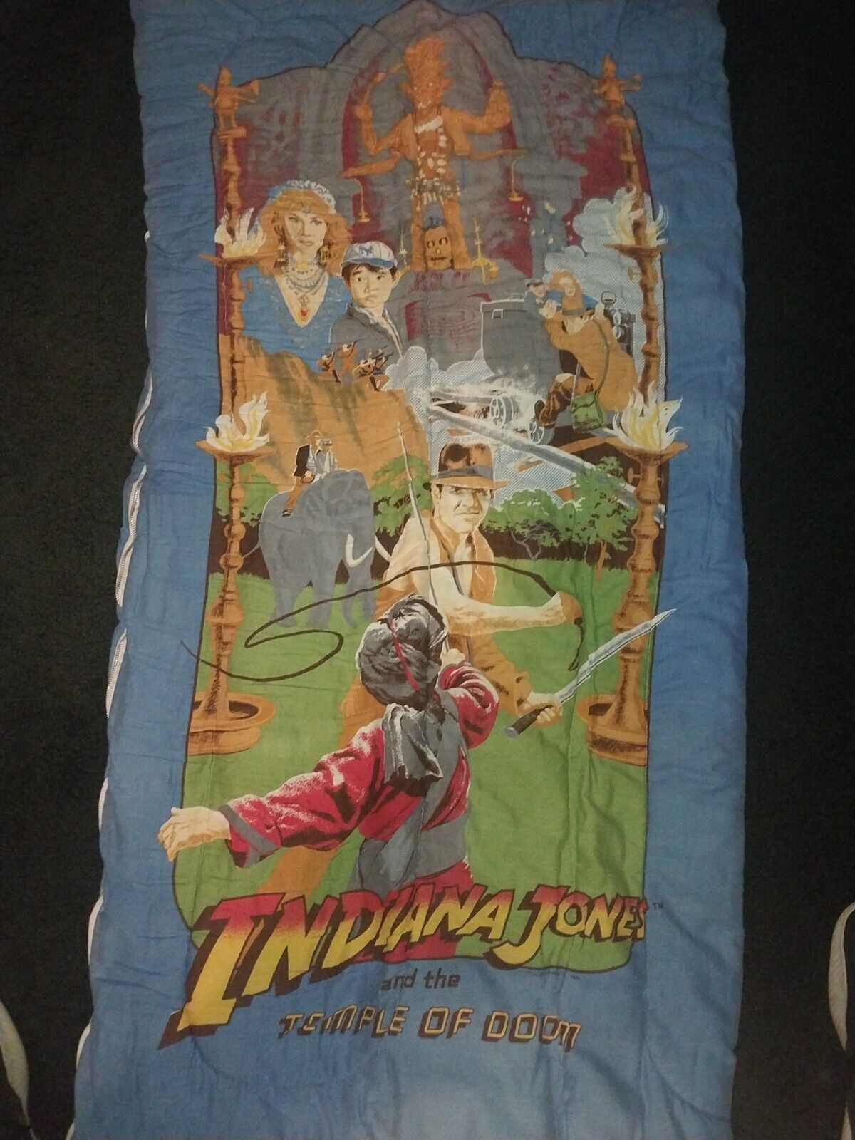 Indiana Jones Sleeping Bag 1984 TEMPLE OF DOOM 