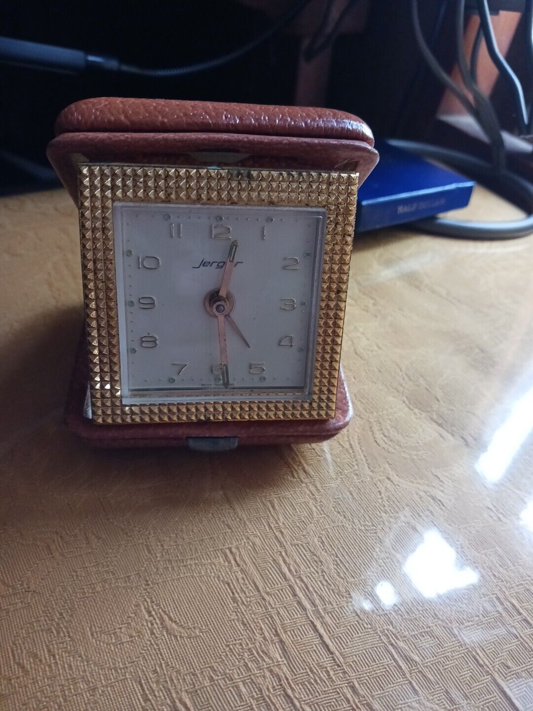 A Jaguar German Made Clock Antique Foldable