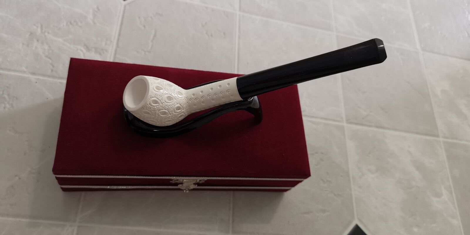 NEW high quality Turkiye  Meerschaum  Pipe With Box Small Size