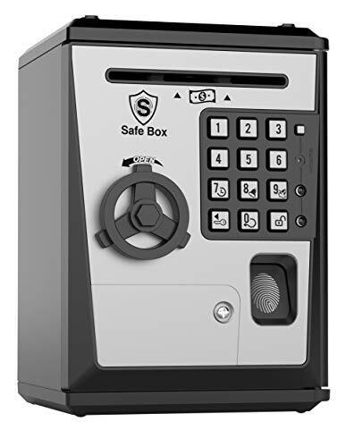 Toy Piggy Bank Safe Box Fingerprint ATM Bank ATM Machine Money Coin Savings Bank