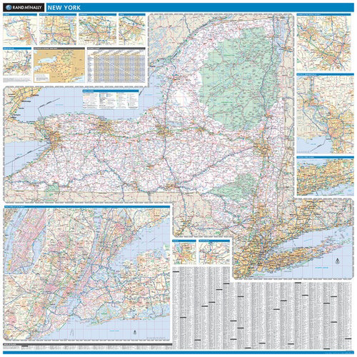 PROSERIES WALL MAP: NEW YORK STATE (R)
