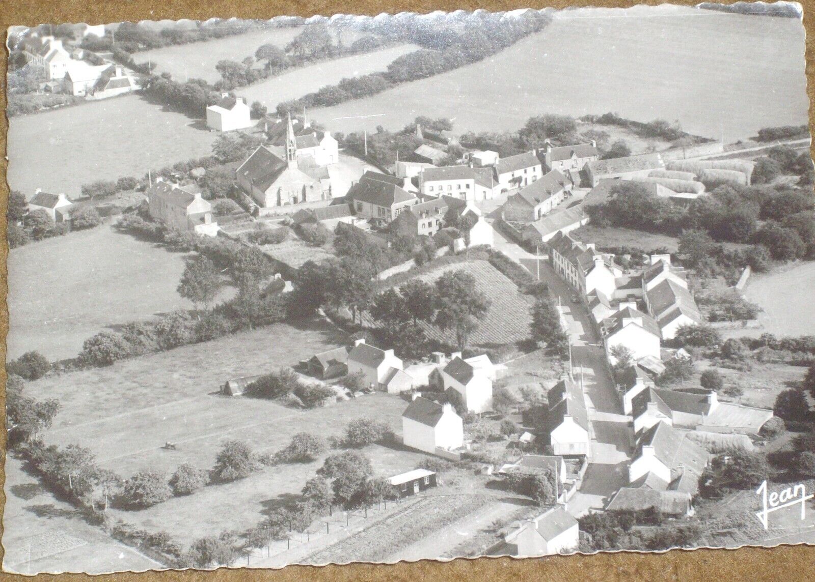 CPSM No. CPA 29 - SAINT EVARZEC - Aerial view of the village