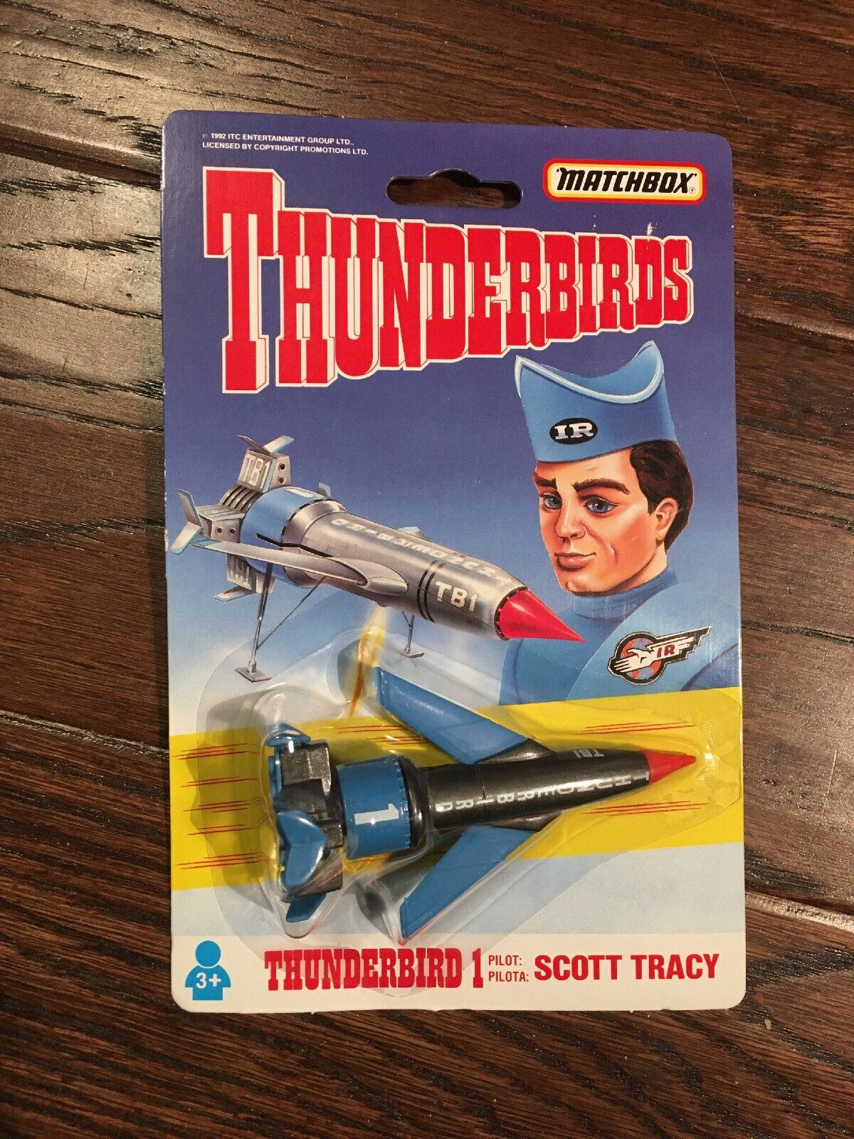 New Matchbox Thunderbirds: Blue Thunderbird 1 Pilot Scott Tracy 1992 Vintage