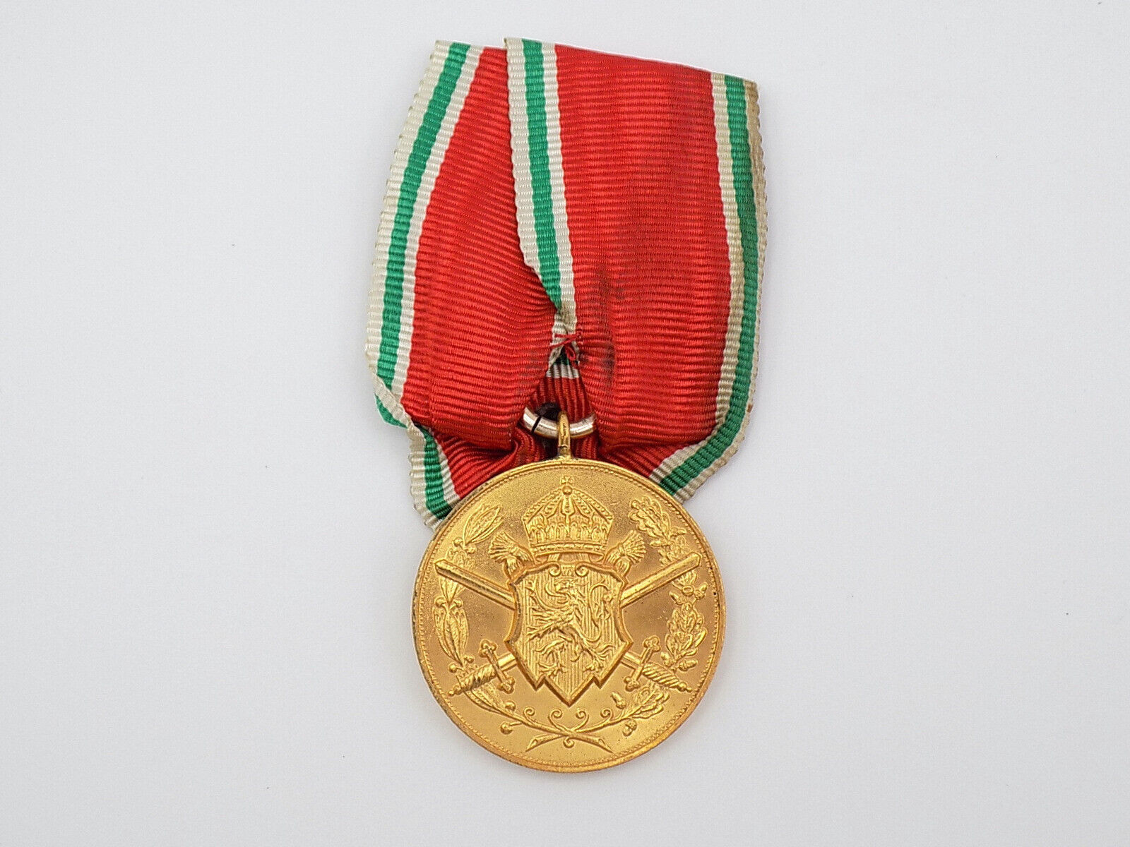 Original WWI Bulgarian 1915-1918 Commemorative Medal Parade Mount