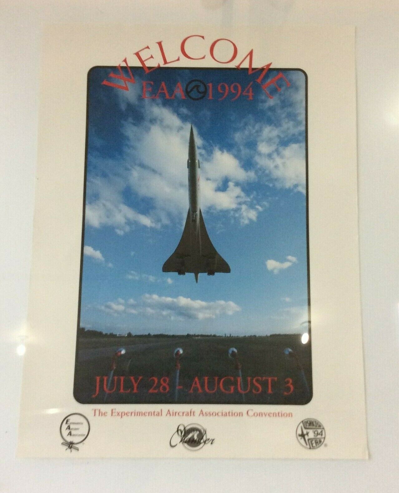Vintage Experimental Aircraft Assoc EAA Oshkosh 1994 Official Poster Airventure