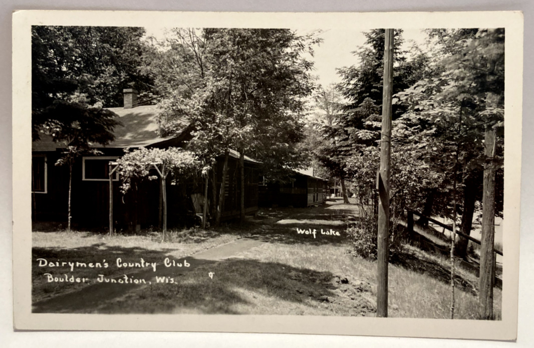 RPPC Dairymen\'s Country Club, Wolf Lake, Boulder Junction, Wisconsin WI Postcard