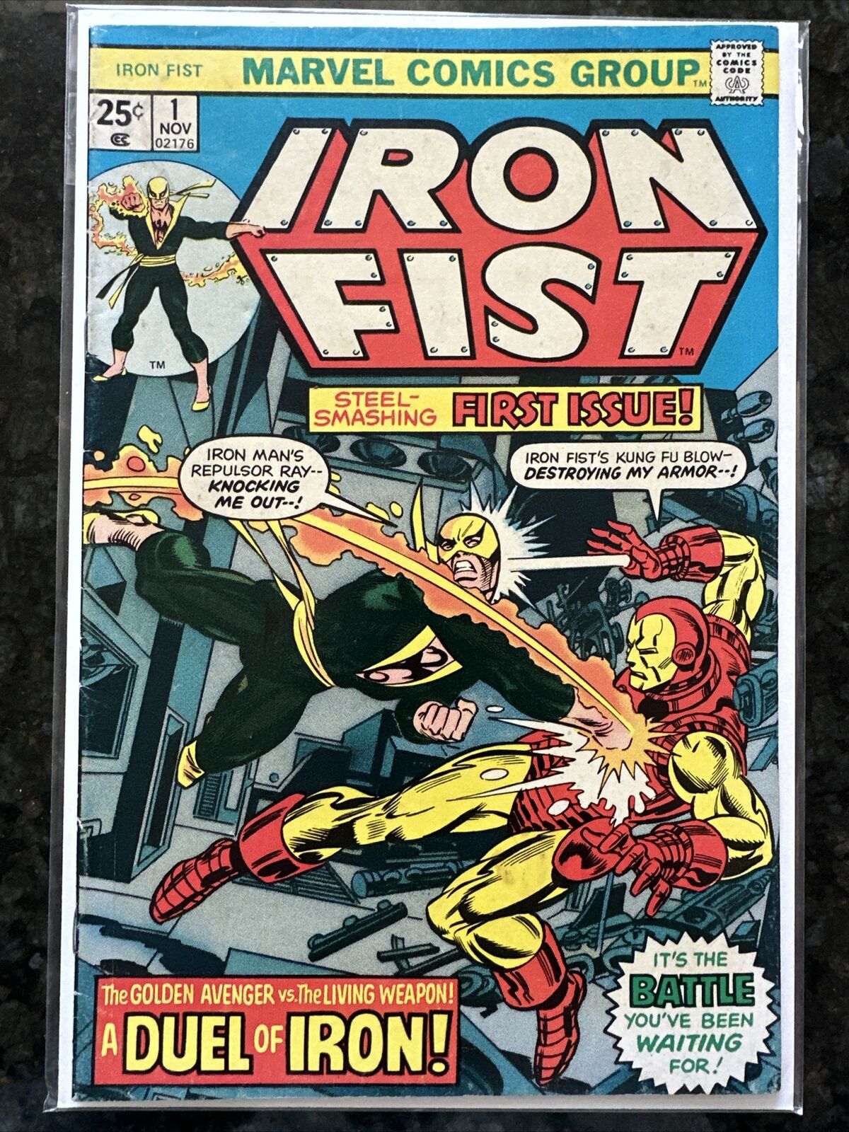 Iron Fist #1 1975 Key Marvel Comic Book 1st Iron Fist Solo Title / Series