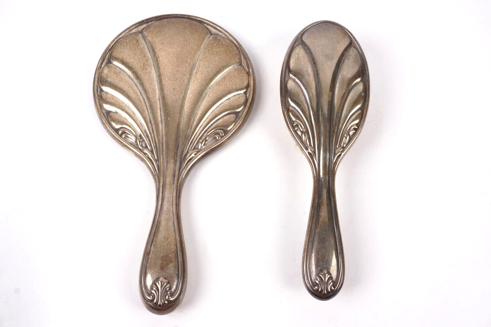 Eighteenth Century by Reed and Barton Sterling Silver Brush and Mirror