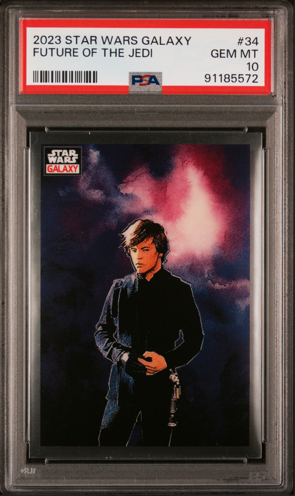 Luke Skywalker 2023 Topps Chrome Star Wars Galaxy Card #34 PSA 10 Future of Jedi