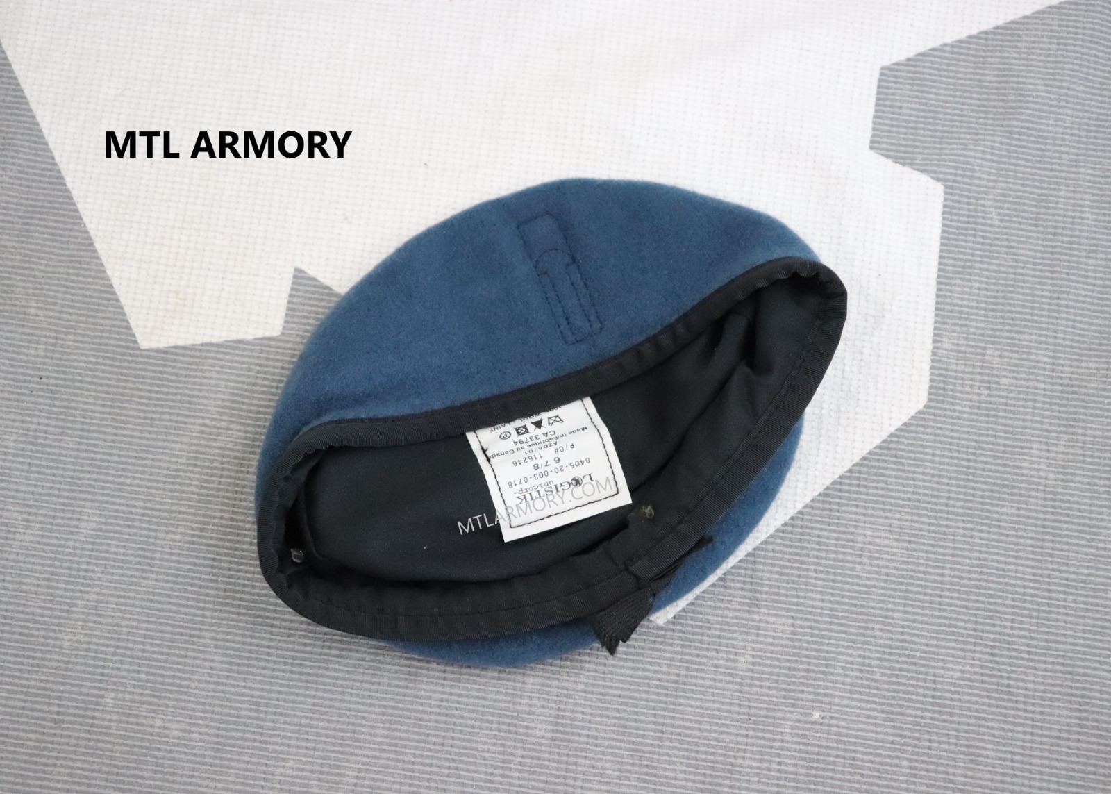 ROYAL CANADIAN AIR FORCE BLUE BERET SIZE 6  7/8 RCAF   (MTL ARMORY )