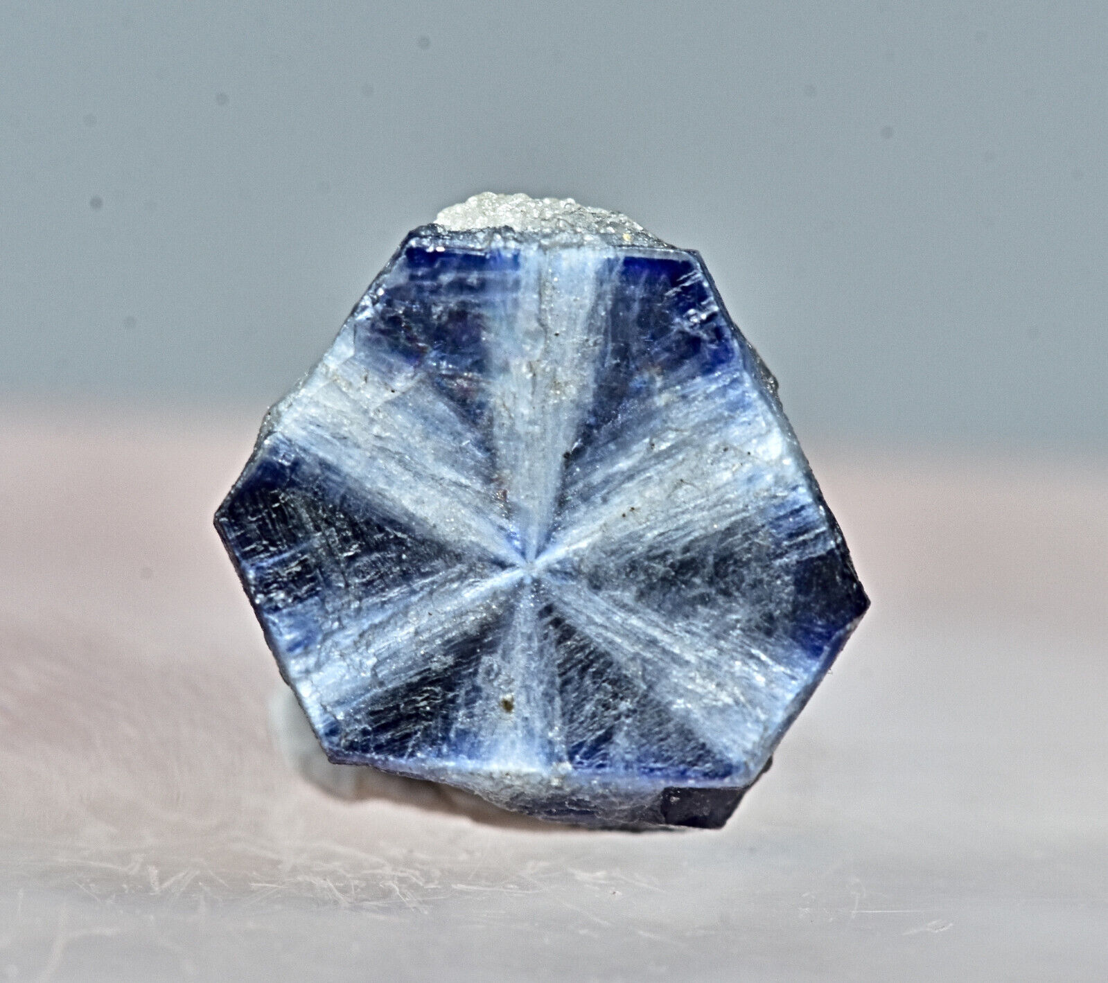 %100 Natural Unpolished Trapiche Sapphire Crystal From Badakhshan Afg 2.40 Carat