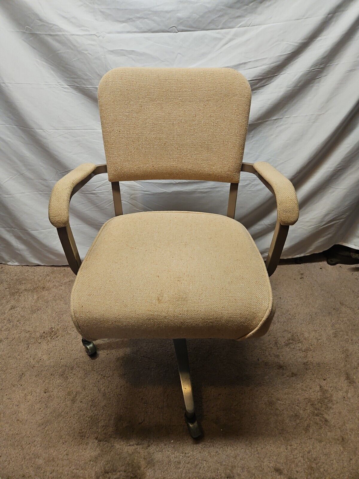RARE Vintage HON Office ARM Chair Swivel Rolls & Rocks