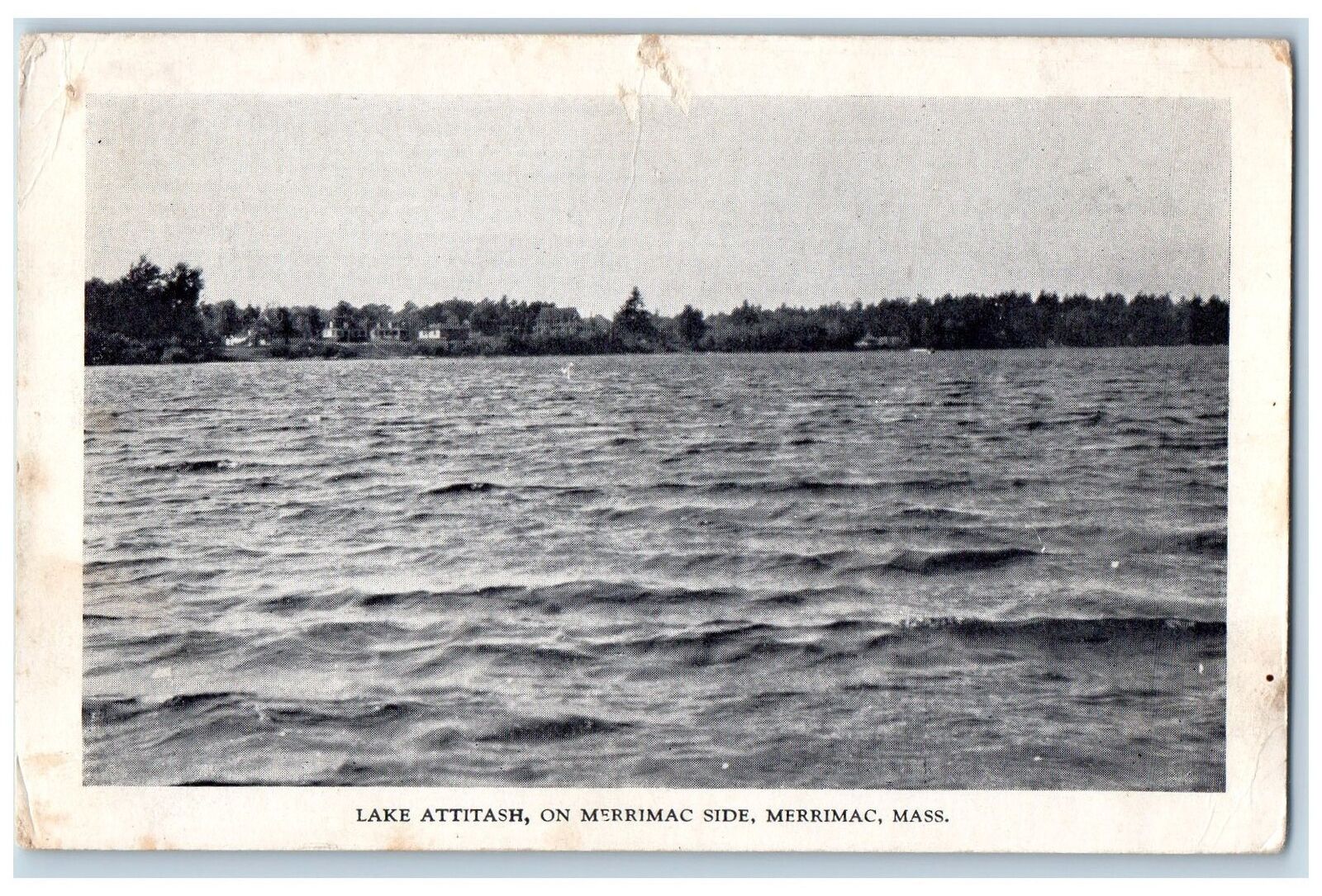 c1960's Lake Attitash On Merrimac Side Scene Merrimac Massachusetts MA Postcard