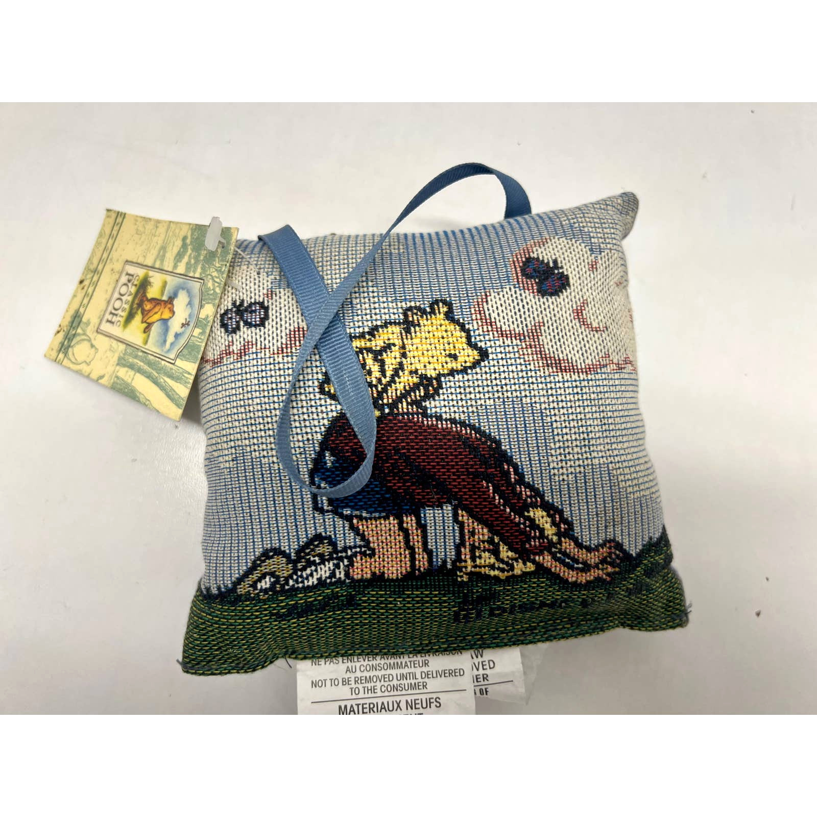 Vintage Goodwin Weavers Hanging Winnie the Pooh Mini Pillow NWT Disney 
