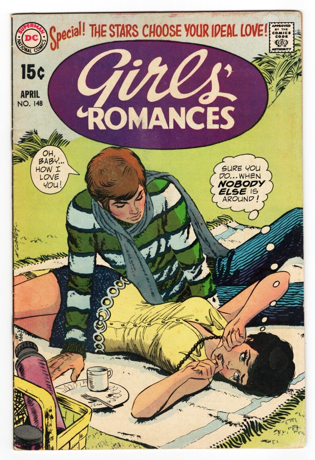 Girls' Romances #148 - Vintage DC National Comics - DC Comics 1970 - See Photos