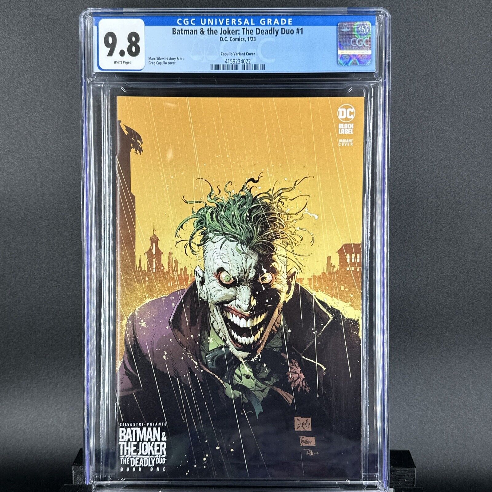 Batman and The Joker: Deadly Duo #1 CGC 9.8 Greg Capullo Variant Cover DC 2023