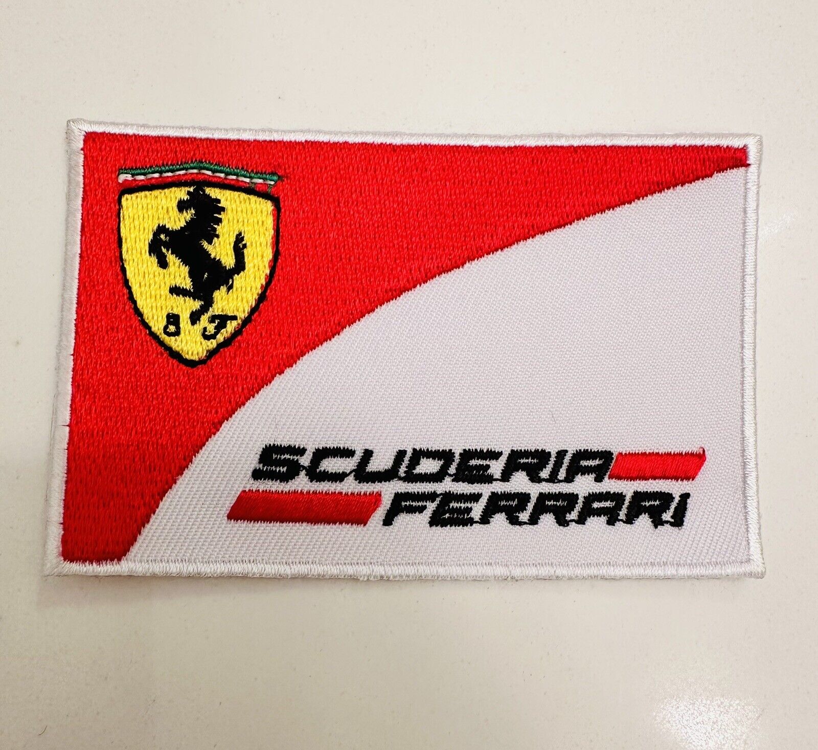 SCUDERIA FERRARI F1 RACING  Ferrari Red Iron-on PATCH 3” H X 3” L