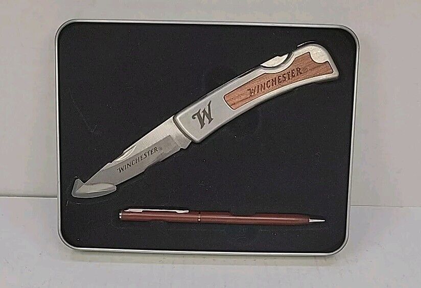 Winchester Limited Edition Tin Gift Set Knife & Pen Collector Kit