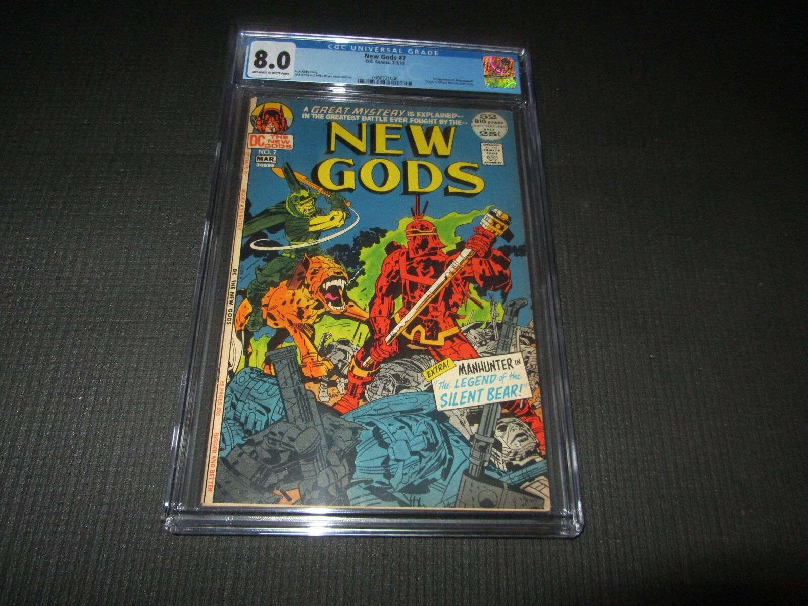 New Gods 7 CGC 8.0 VF, 1st Steppenwolf, Origin Mister Miracle (DC 1971) J. Kirby