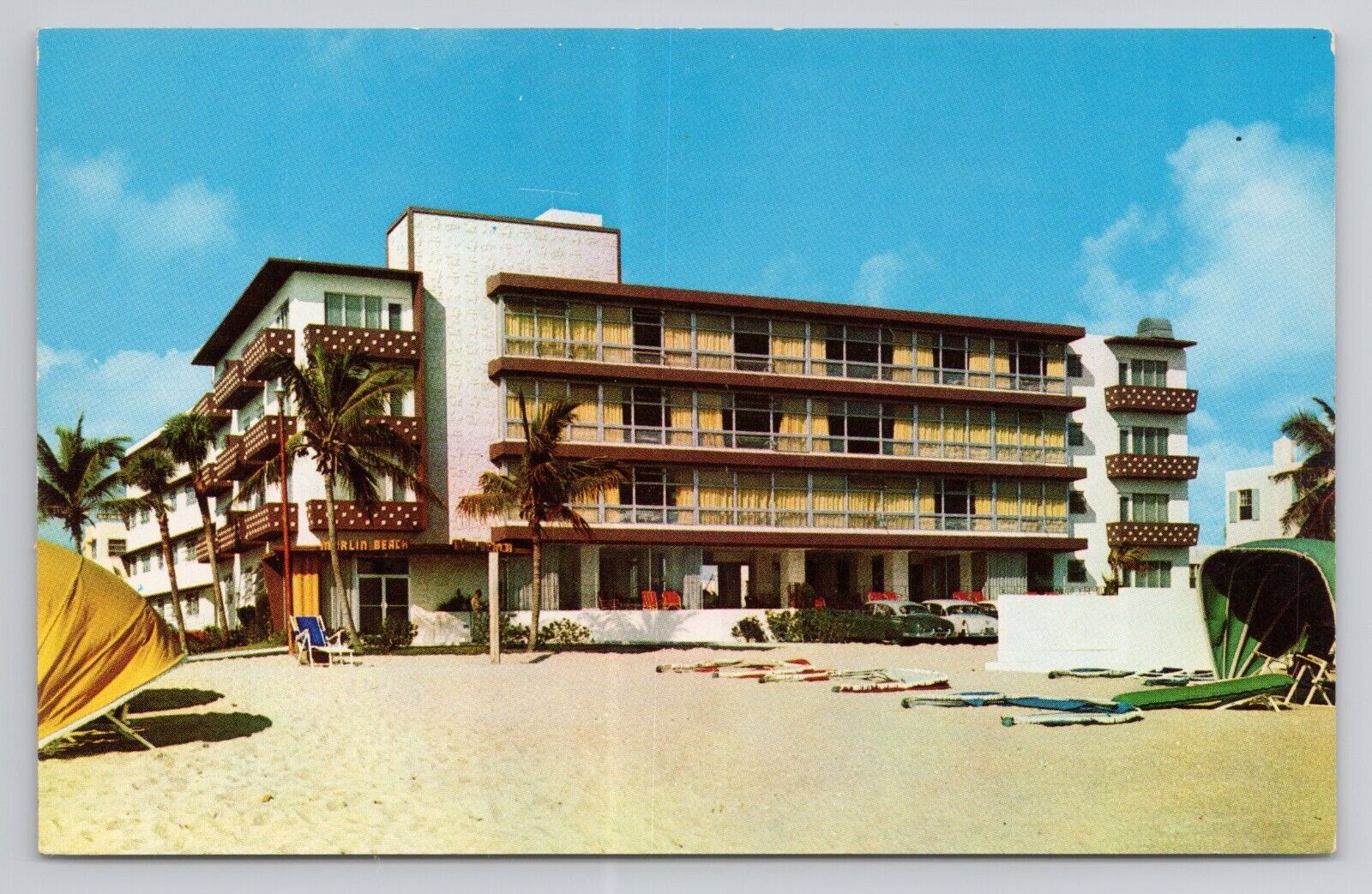 Postcard Marlin Beach Hotel And Apartments Fort Lauderdale Florida